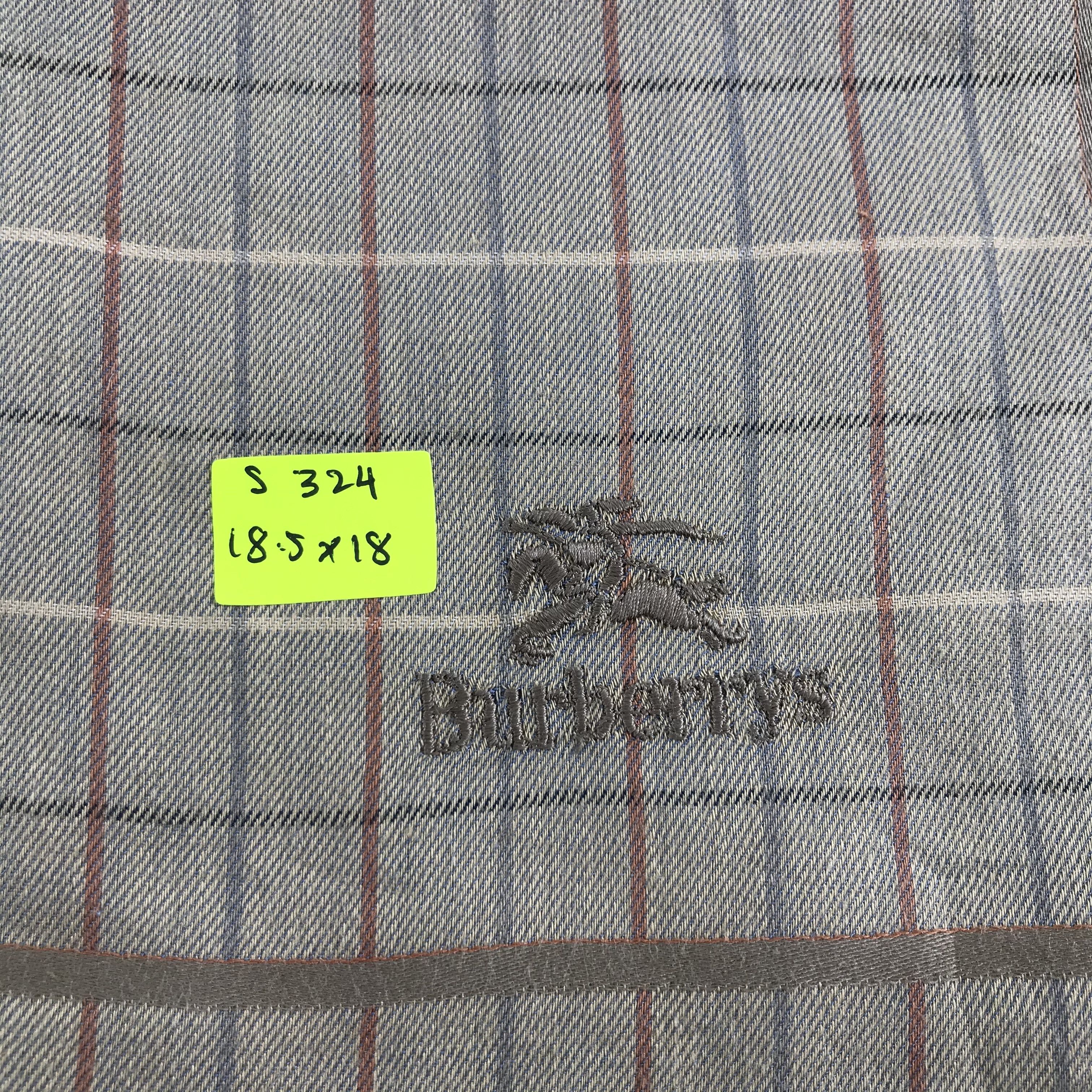Burberry × Vintage Burberry Bandana / Handkerchief / Neckerchief - S324 Size ONE SIZE - 5 Thumbnail
