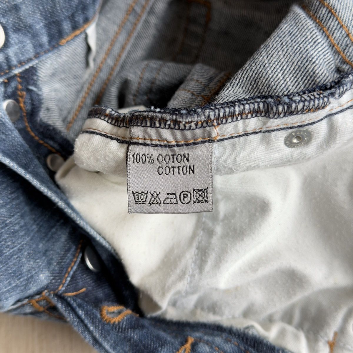 Dior Homme SS06 Hedi Slimane Blue Washed Slim Denim Jeans Size US 27 - 9 Thumbnail