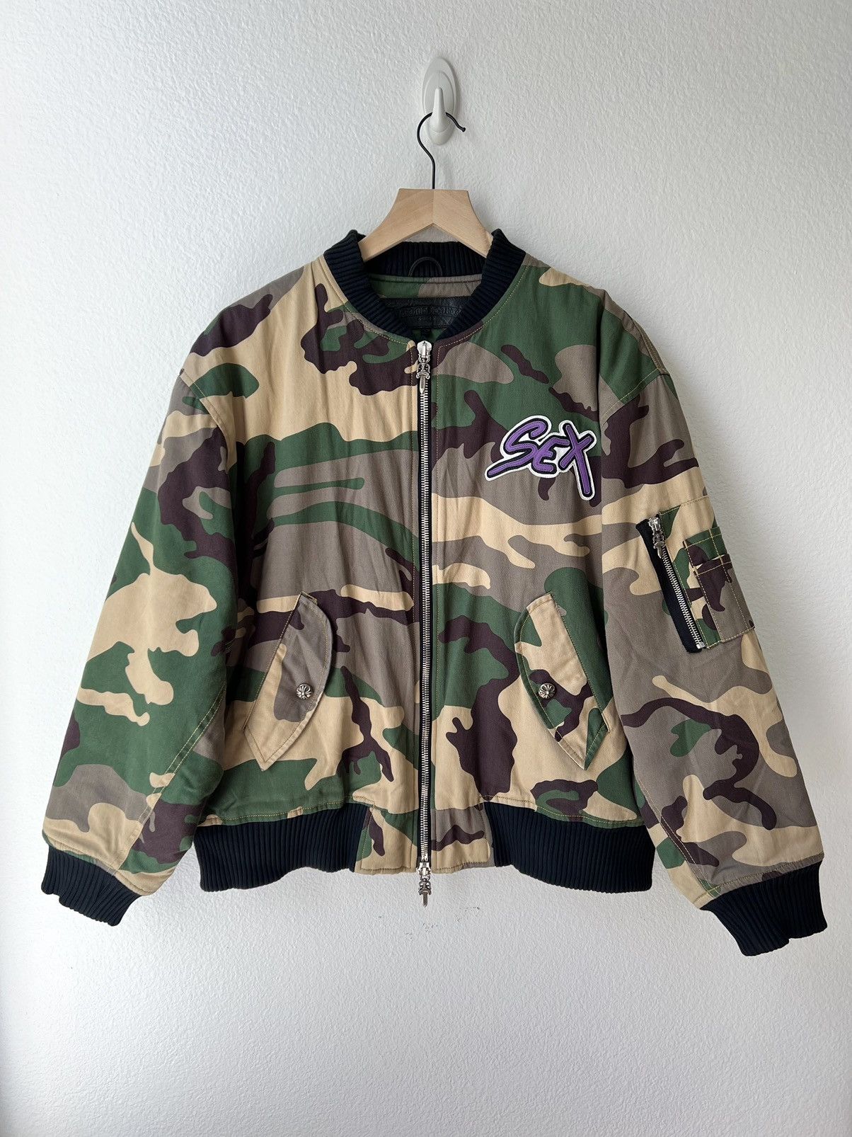 Chrome Hearts Chrome Hearts Matty Boy Sex Records Bomber Jacket Size US M / EU 48-50 / 2 - 2 Thumbnail