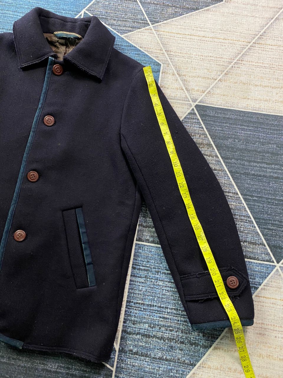 Indigo × Japanese Brand Pallas Palace Japan Like Kapital Melton Wool Denim Jacket Size US S / EU 44-46 / 1 - 17 Thumbnail