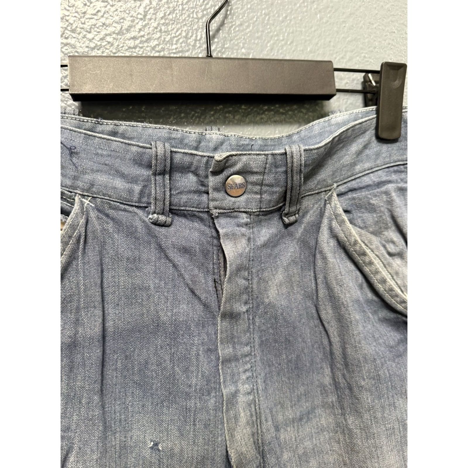Sears VINTAGE Sears Sanforized Blue Cotton Men’s Carpenter Pants Sz 30 Size US 30 / EU 46 - 3 Thumbnail