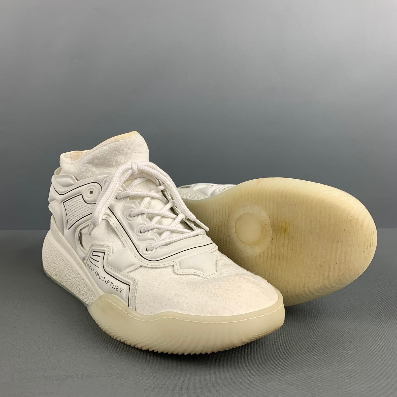 Stella McCartney STELA McCARTNEY ECLYPSE White Black Contrast Trim Sneakers Size US 11 / EU 44 - 5 Thumbnail