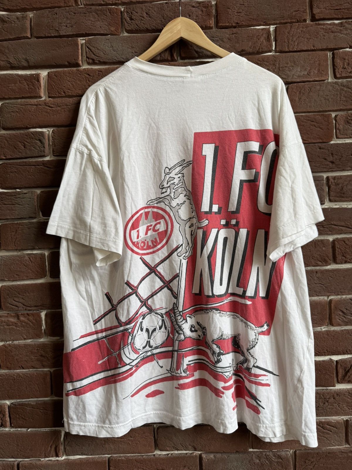 Puma Vintage Puma 1.FC Koln 90s Soccer Tshirt Jersey Blokecore Size US XXL / EU 58 / 5 - 2 Thumbnail