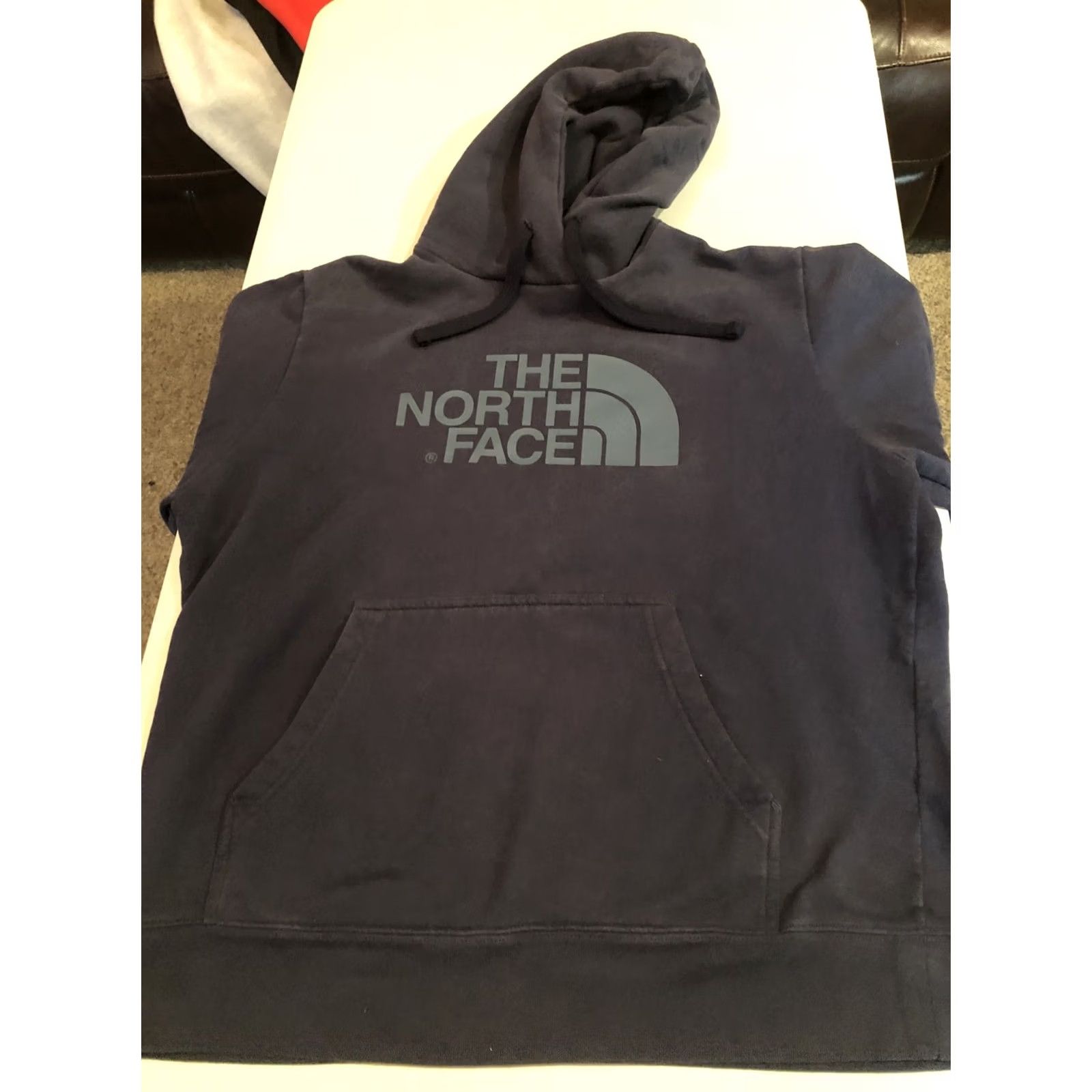 The North Face VINTAGE The North Face Hoodie Large Navy Logo Graphic Pullover Mens Size US L / EU 52-54 / 3 - 4 Thumbnail