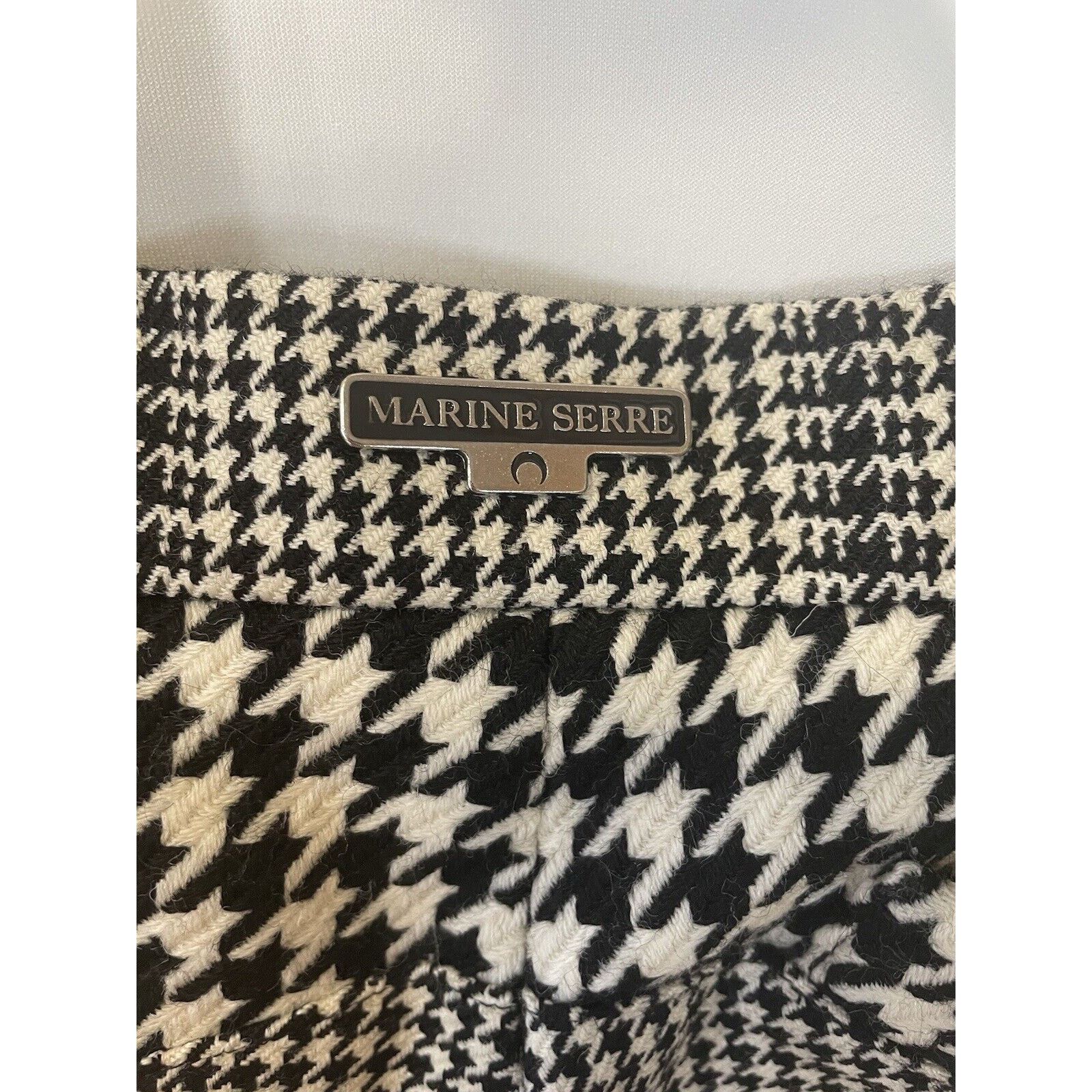 Marine Serre FW20 Marine Serre Houndstooth Check Wool Trousers Size XS Size US 28 / EU 44 - 4 Thumbnail