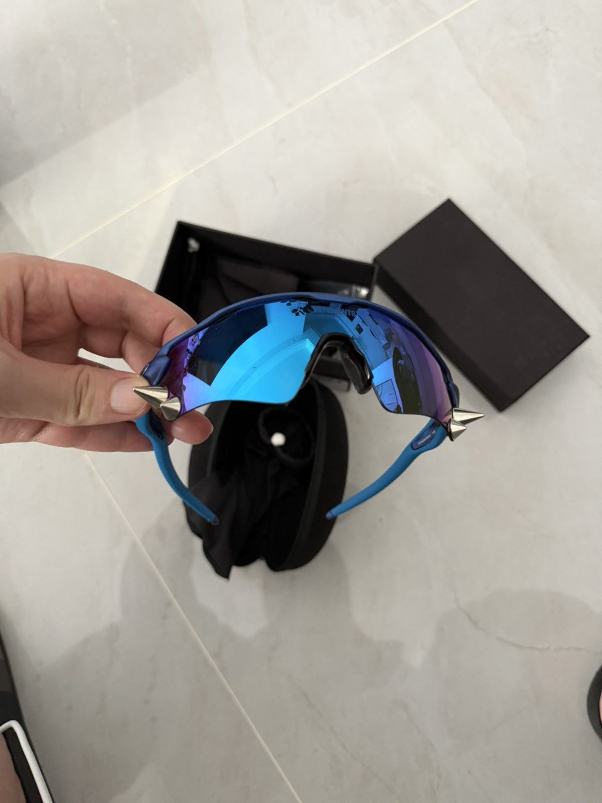 Vetements Oakley Spike Glasses Blue
