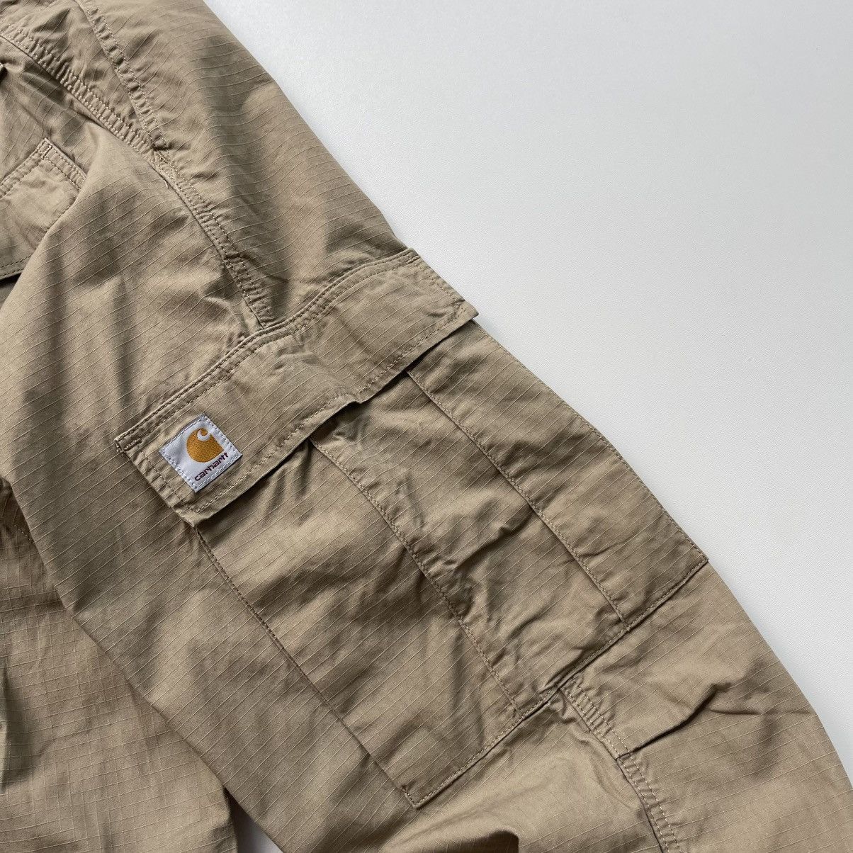 Carhartt Wip Carhartt WIP Regular Fit Baggy Cargo Pants Beige Y2K Size US 32 / EU 48 - 5 Thumbnail