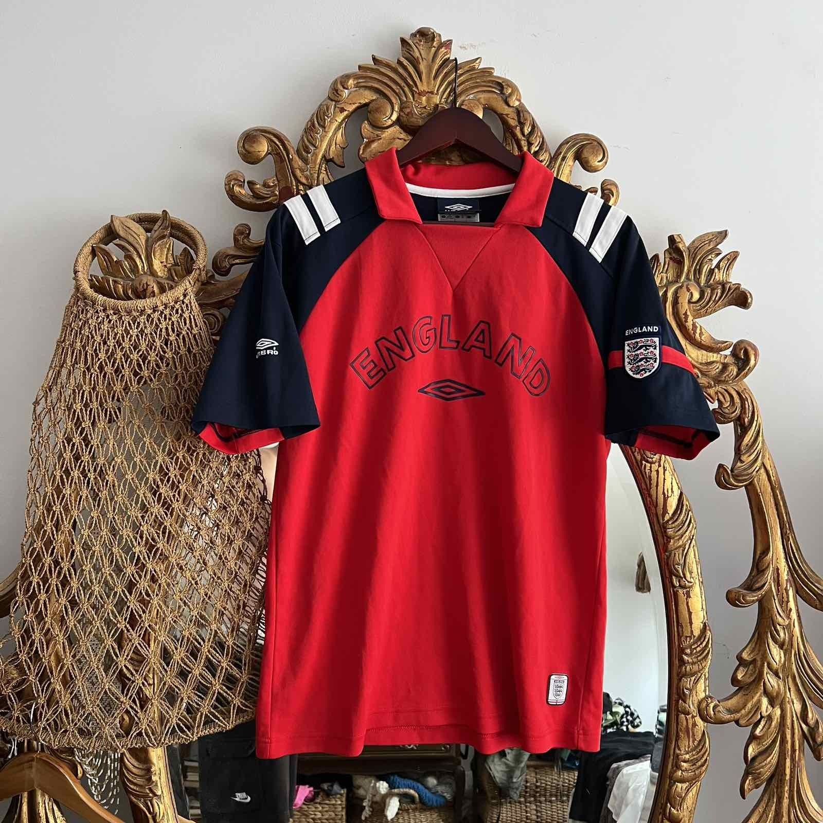 Umbro Vintage England Y2K football jersey umbro Sz L 90s Size US M / EU 48-50 / 2 - 1 Thumbnail