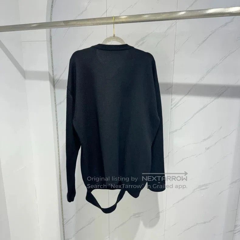 Balenciaga Balenciaga Black Embroidered Sinners Sweater. Size US M / EU 48-50 / 2 - 2 Thumbnail