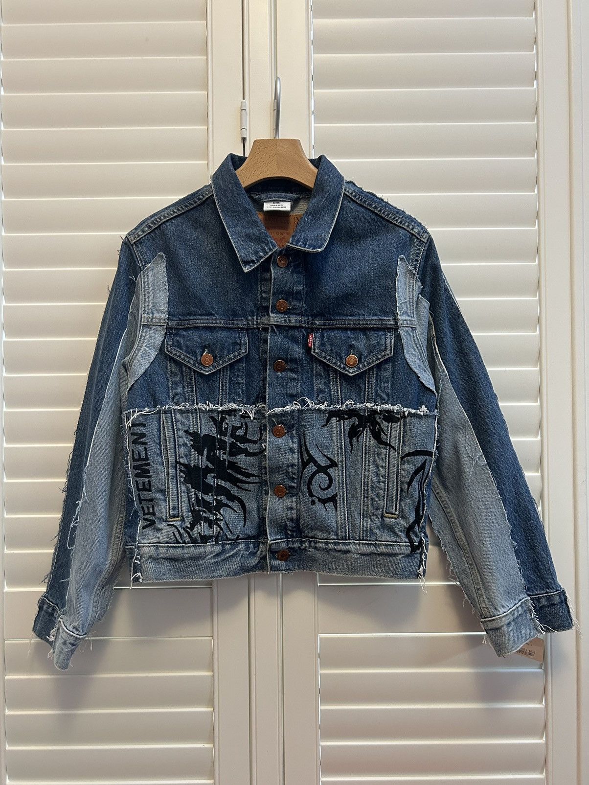 image of Levis x Vetements Tribal Denim Jacket, Men's (Size Small)