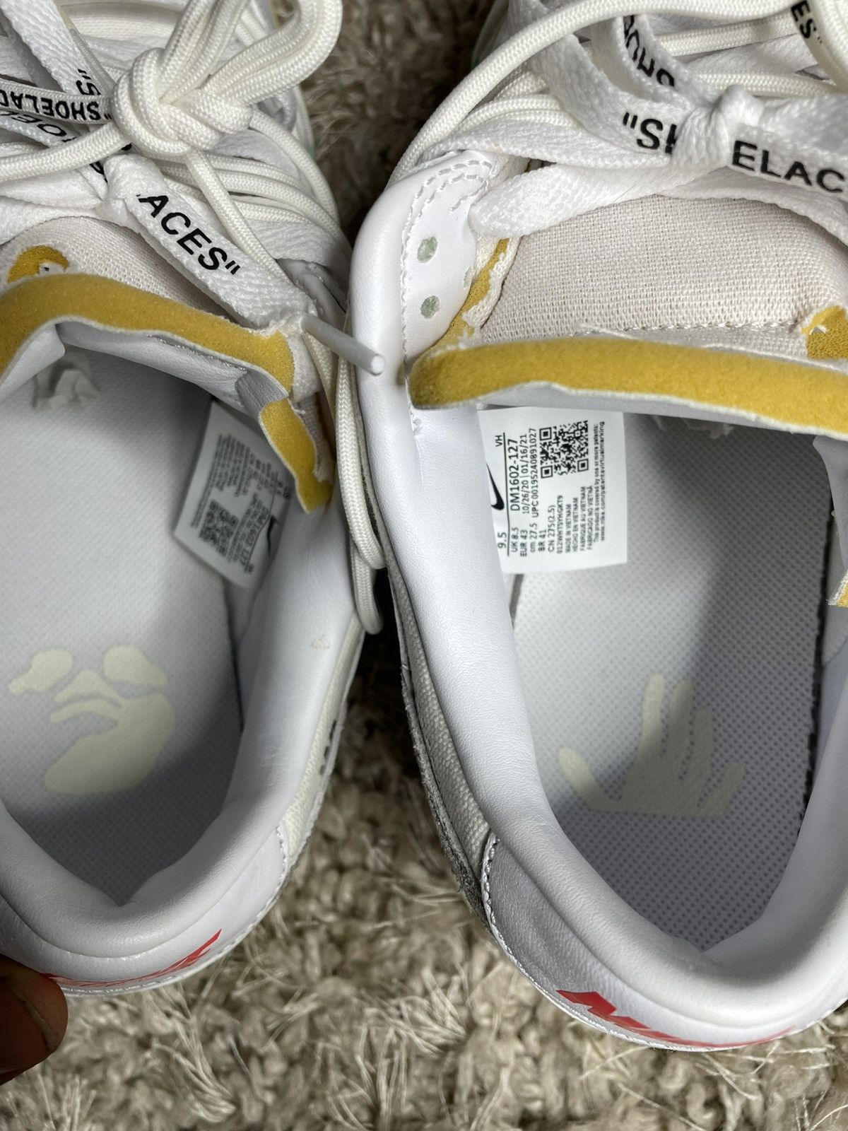 Nike × Off-White Off White Dunk Low Lot 1 of 50 Size US 9.5 / EU 42-43 - 10 Thumbnail