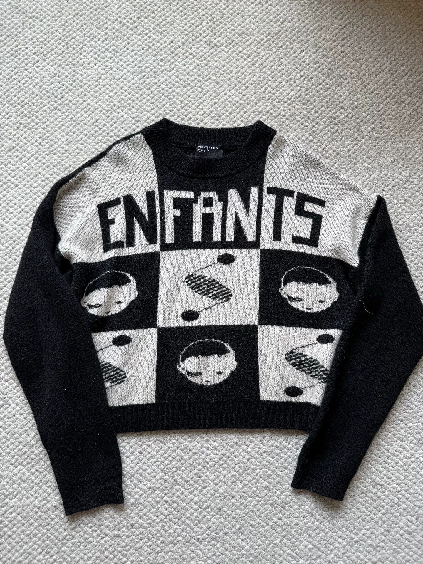 Enfants Riches Deprimes ERD Checkerboard Print Sweater Size US L / EU 52-54 / 3 - 1 Thumbnail