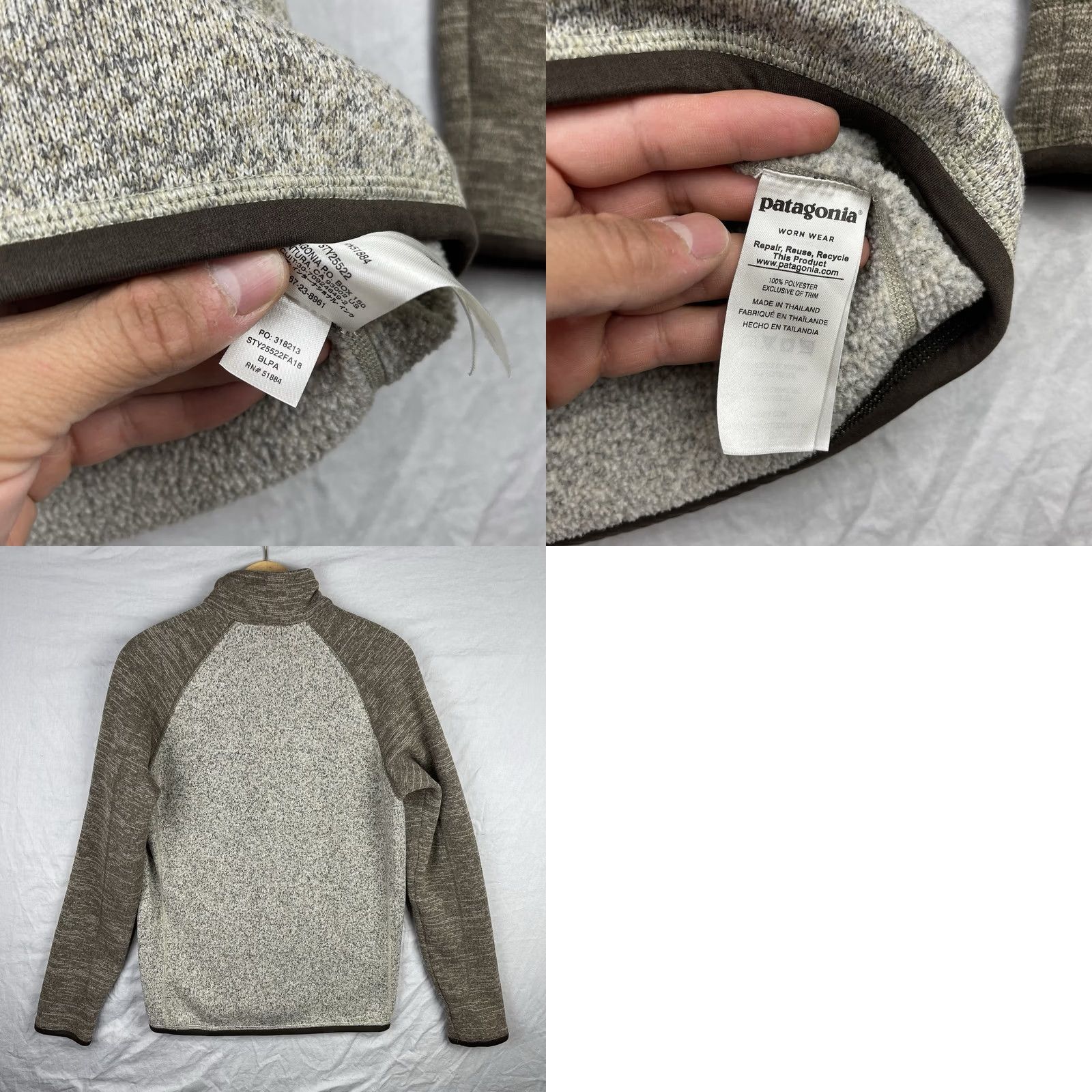 Patagonia Patagonia Sweater Men Small Half Zip Fleece Brown Outdoor Pullover Knit 1/4 Zip Zipper Embroidered Logo Casual Travel Workwear Size US S / EU 44-46 / 1 - 8 Thumbnail