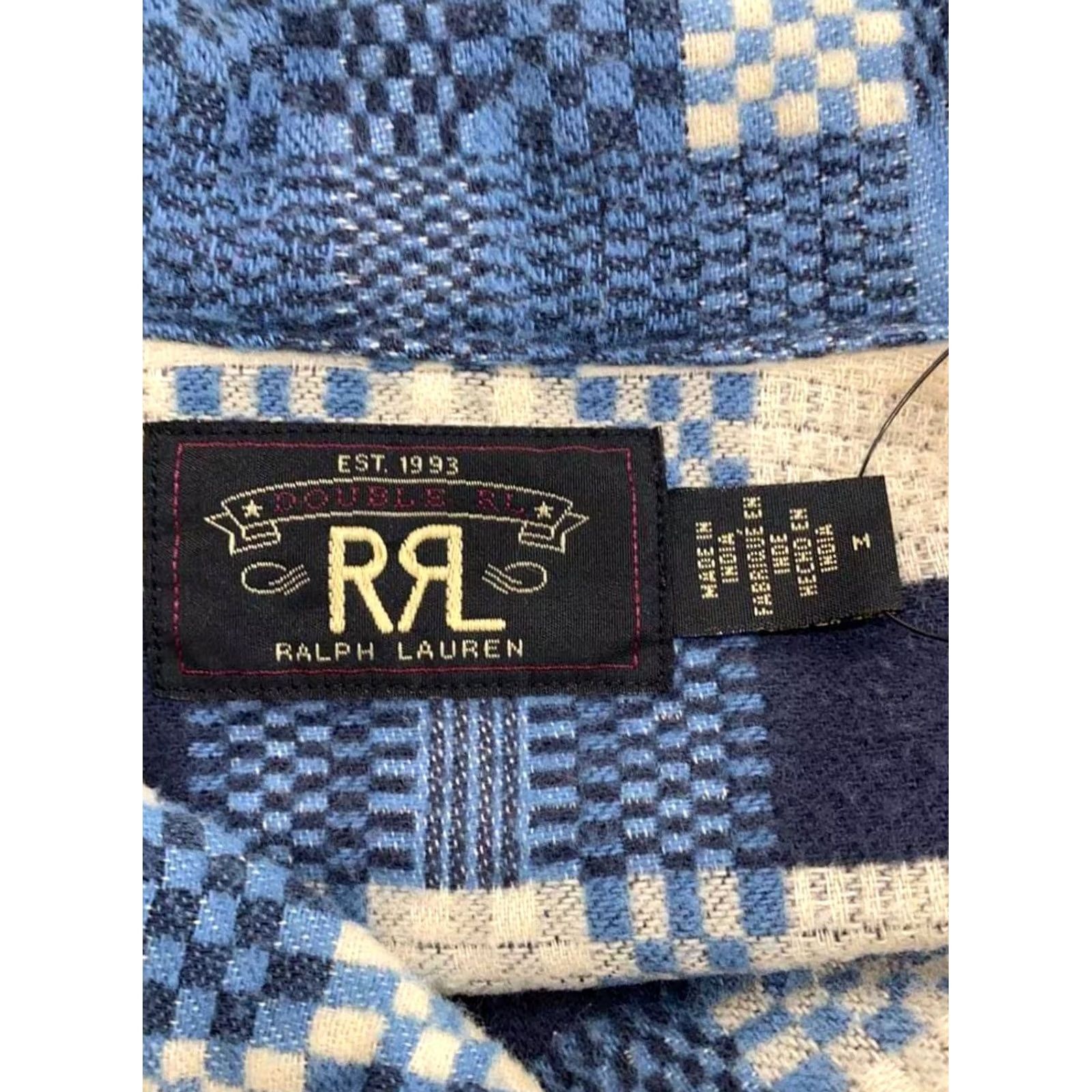 Ralph Lauren RRL Ralph Lauren Patterned Shirt Jacket M Cotton Blue Used Size US M / EU 48-50 / 2 - 3 Thumbnail