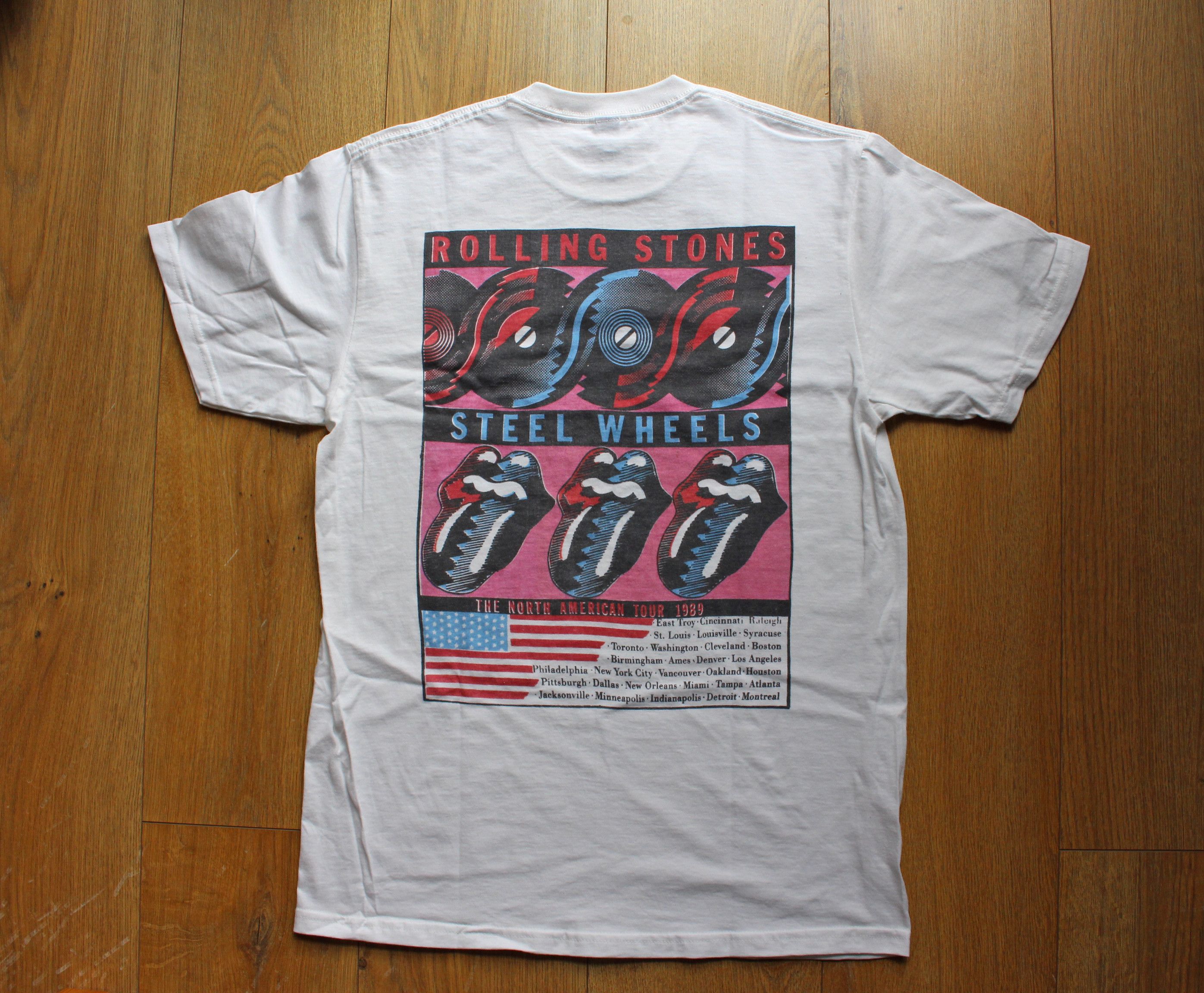 Band Tees × The Rolling Stones FREE SHIPPING!! - Steel Wheels Tour Tee - Harry Styles Size US S / EU 44-46 / 1 - 3 Thumbnail