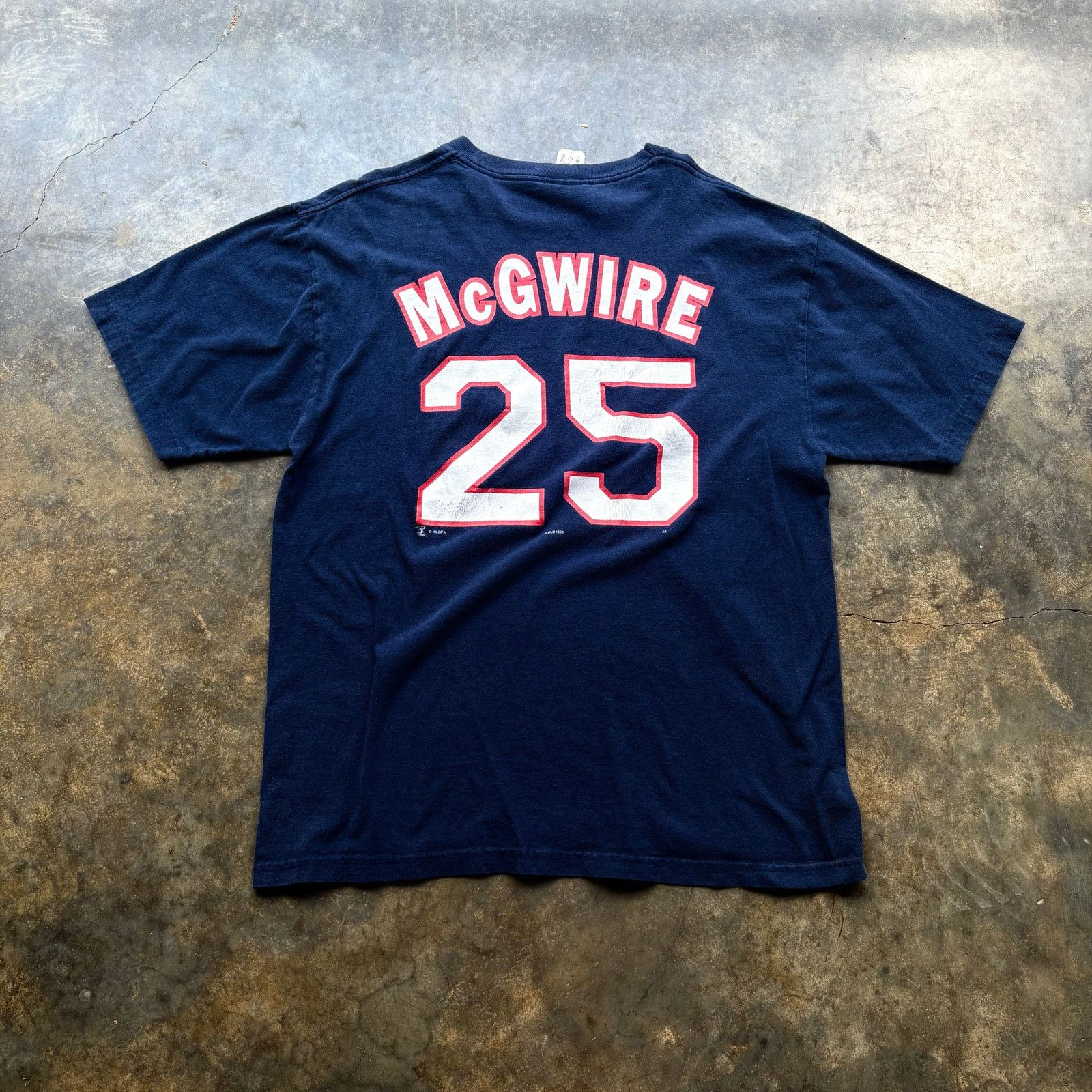 MLB × Vintage Vintage 90s St Louis Cardinals McGwire MLB T-shirt Size US XL / EU 56 / 4 - 2 Thumbnail