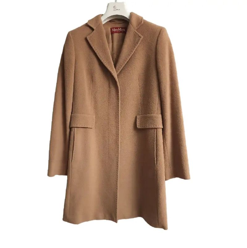 Max Mara MaxMara Casual Wool Mid-Length Coat for Women 0089 Size S / US 4 / IT 40 - 1 Thumbnail