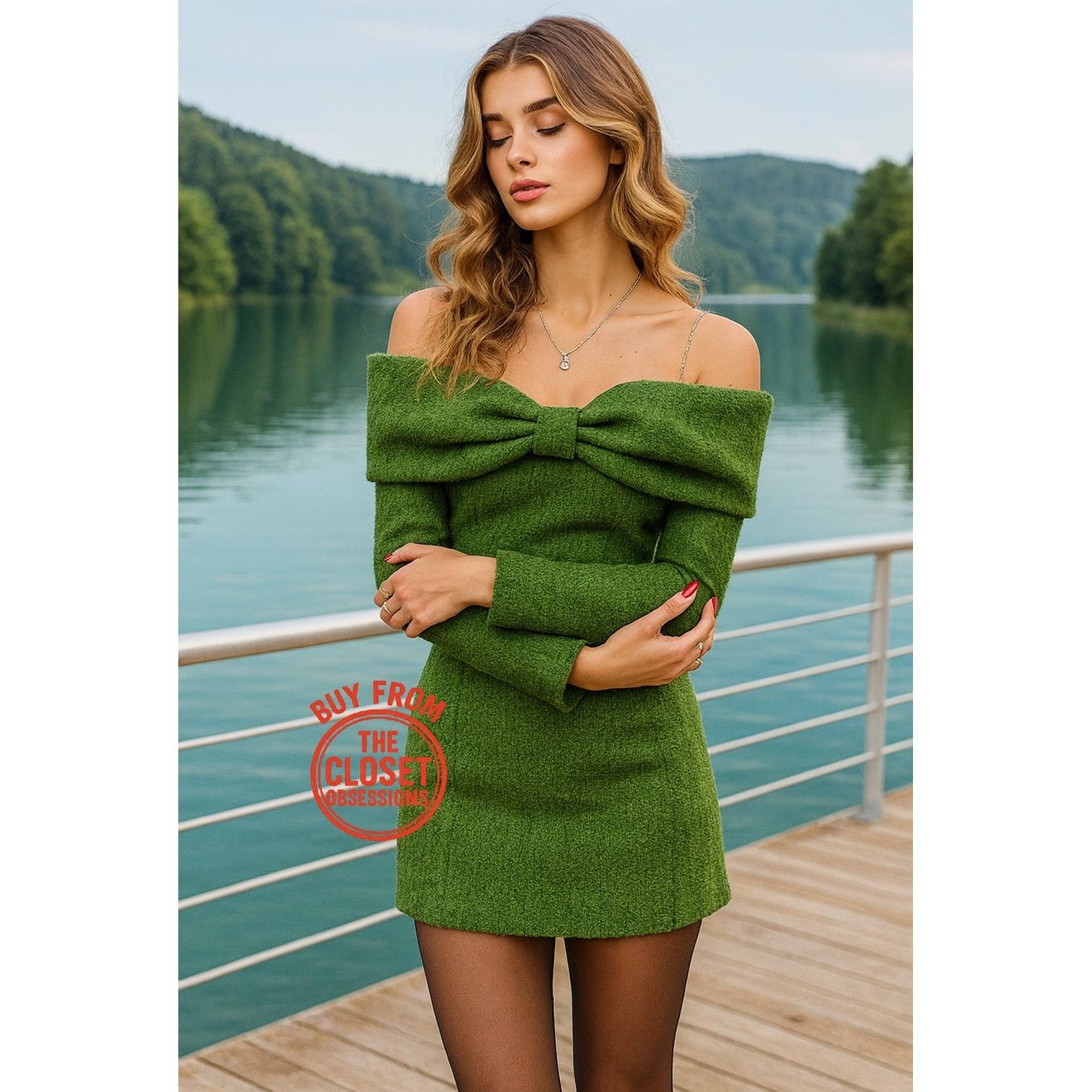 ZARA BLOGGER FAVE!!! Textured Dress with Bow NWT
