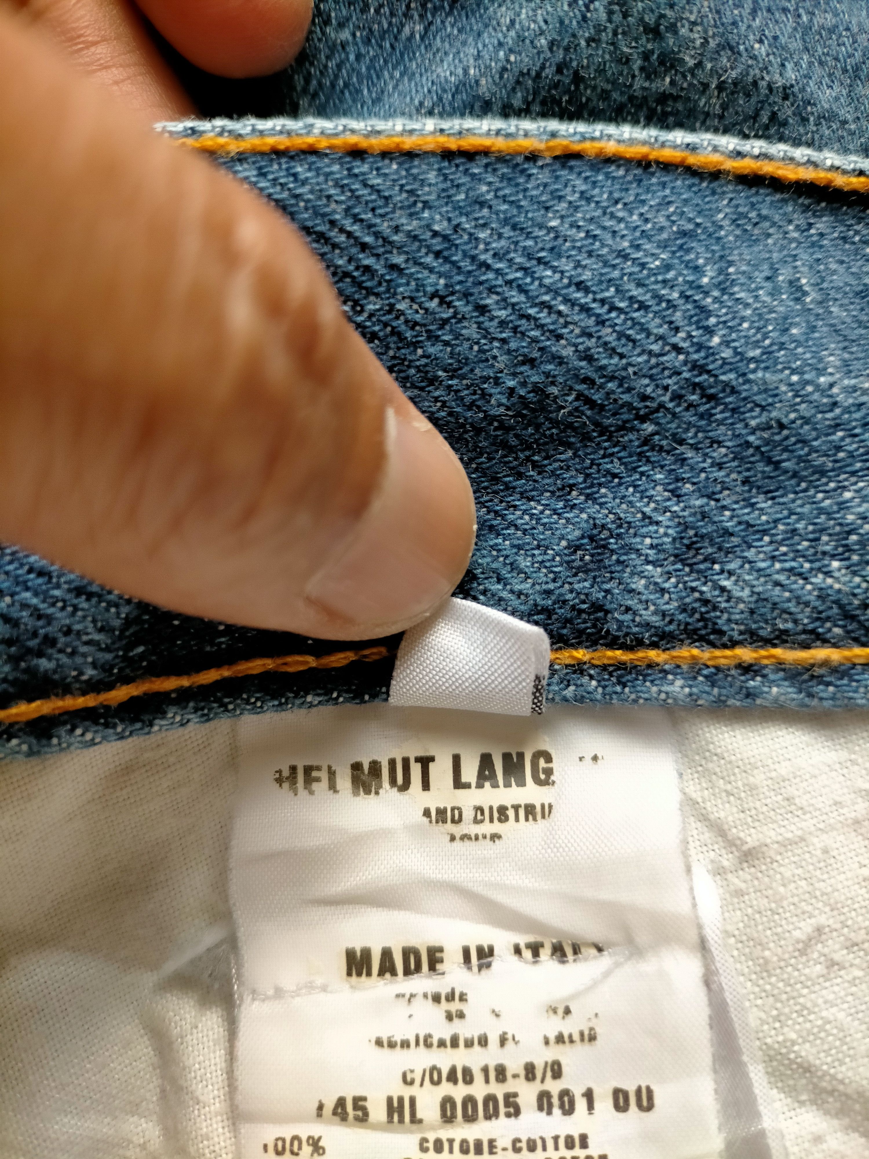 Helmut Lang Vintage 1998 Helmut Lang Italy Denim Pants Size US 31 - 21 Thumbnail