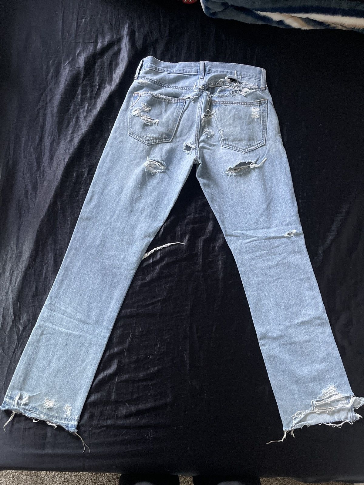 Old Navy vintage distressed old navy jeans Size US 30 / EU 46 - 2 Thumbnail