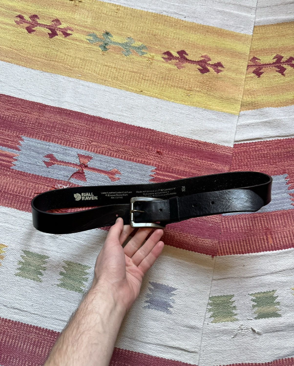 Fjallraven Vintage Fjallraven Genuine Leather Black Belt Size ONE SIZE - 1 Thumbnail