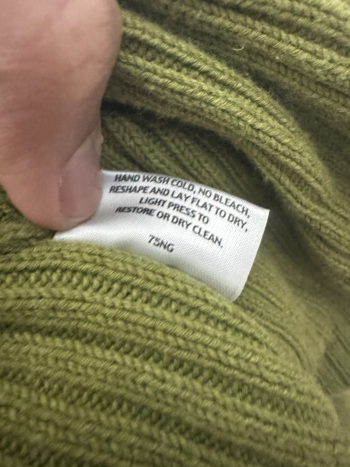 Eileen Fisher Eileen Fisher Cardigan Ribbed Olive Green Cotton XL Size XL / US 12-14 / IT 48-50 - 7 Thumbnail