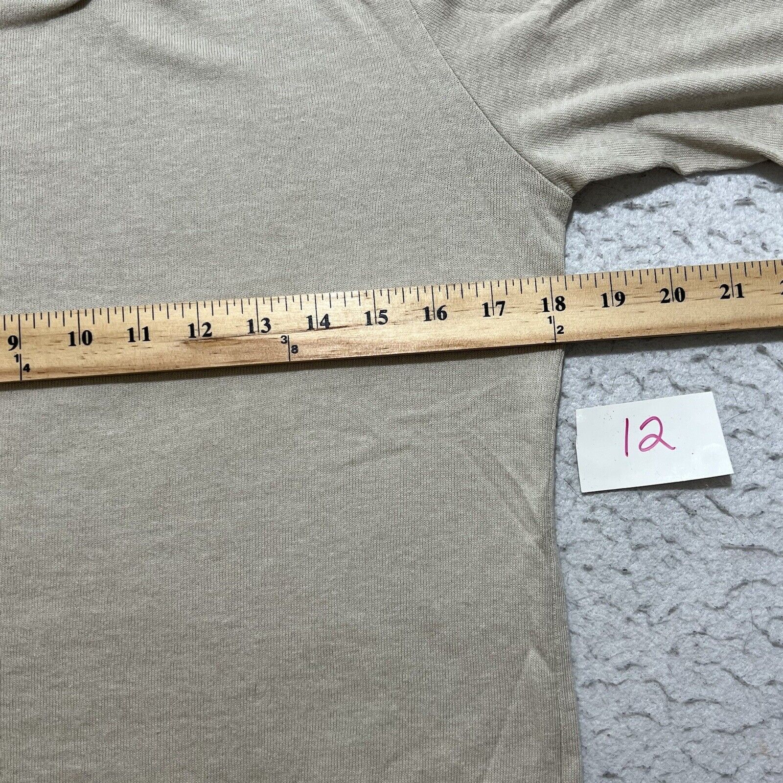 Zara Zara Long Sleeve Lightweight T Shirt Elastic Waist Beige Size M / US 6-8 / IT 42-44 - 8 Thumbnail