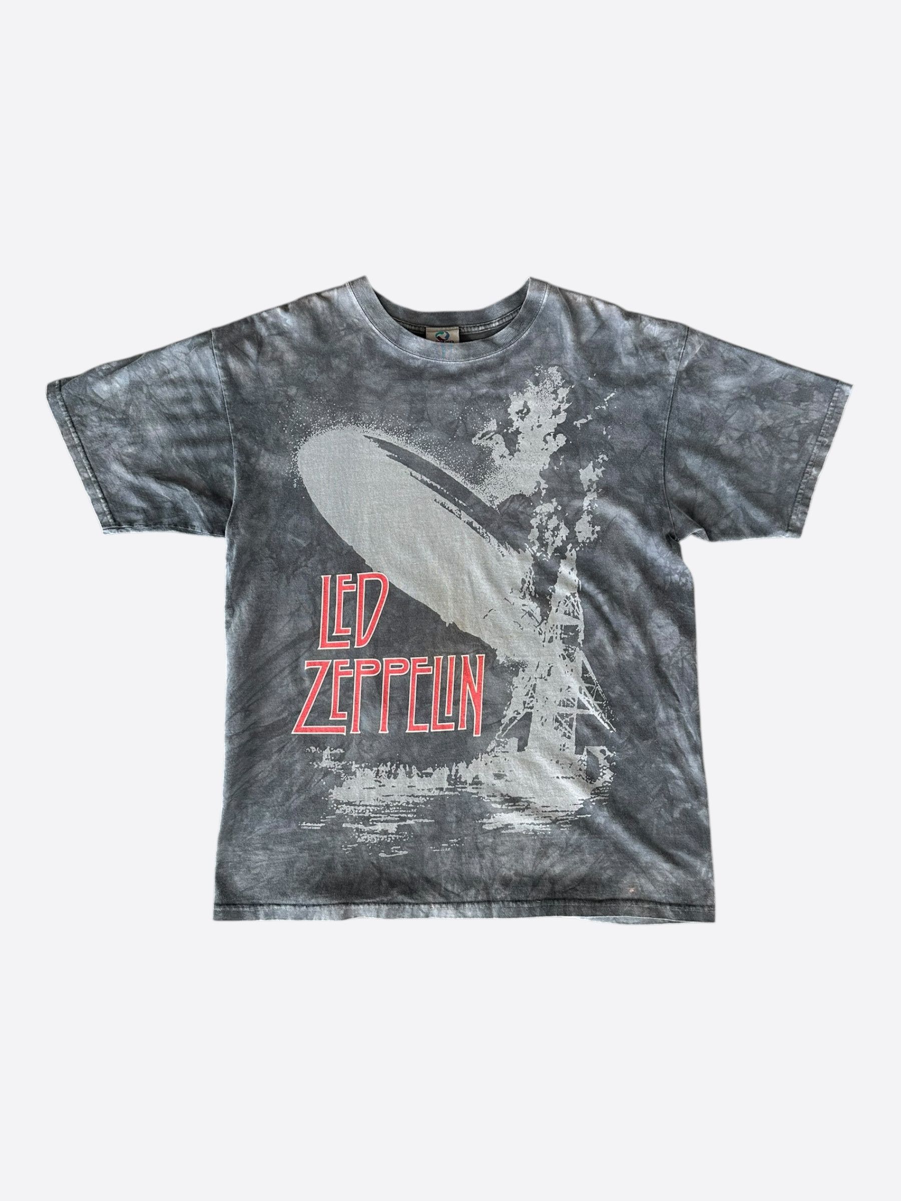 Vintage Vintage Grey Stone Dyed Led Zeppelin Graphic T-Shirt Size US M / EU 48-50 / 2 - 1 Thumbnail