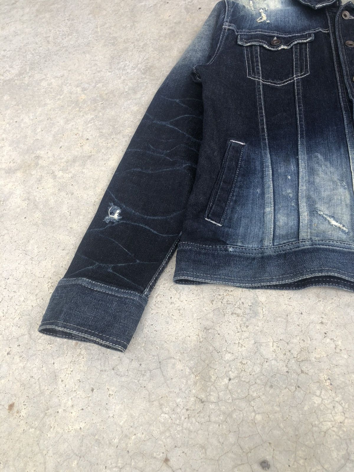 If Six Was Nine Japanese Fuga Distressed Denim Size US M / EU 48-50 / 2 - 11 Thumbnail