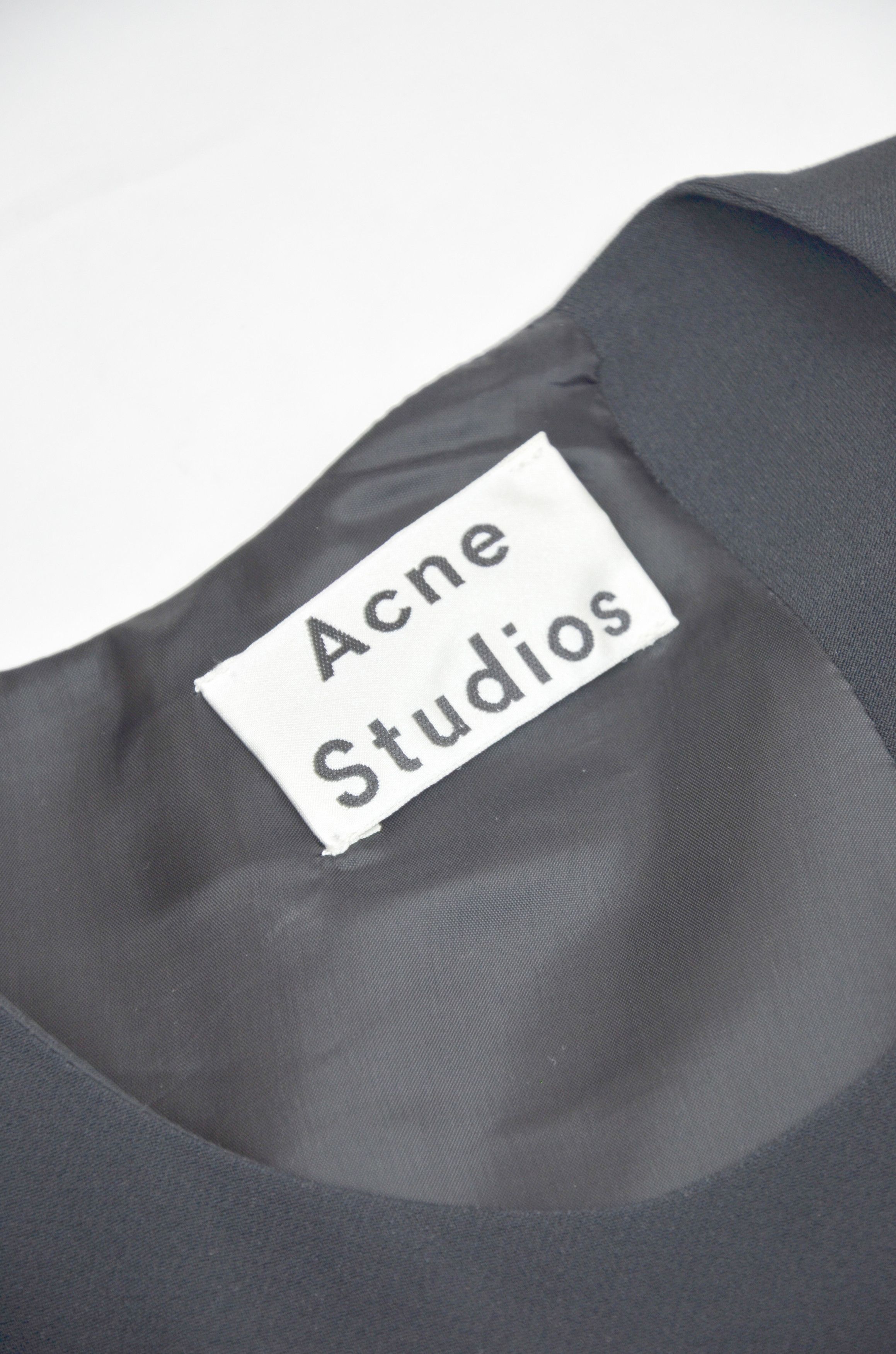 Acne Studios Acne Studios Asymmetric Black Maxi Dress Belted - Size 38 Size S / US 4 / IT 40 - 4 Thumbnail