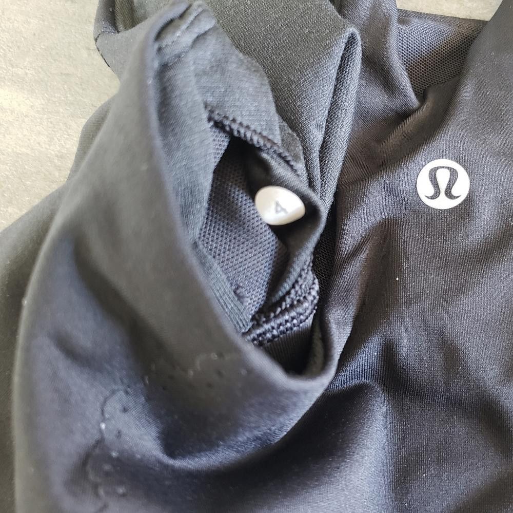 Lululemon Black Lululemon Eyelet Longline Sport Bra Size ONE SIZE - 3 Thumbnail