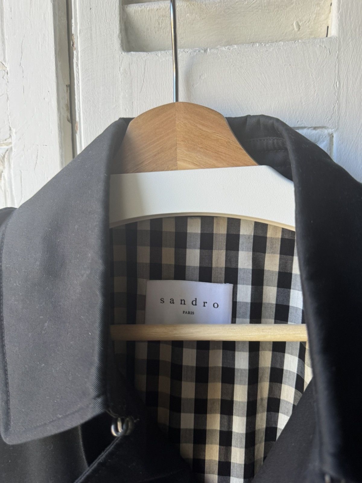 Sandro Sandro black Trench Coat mid-lengh Size US M / EU 48-50 / 2 - 3 Thumbnail
