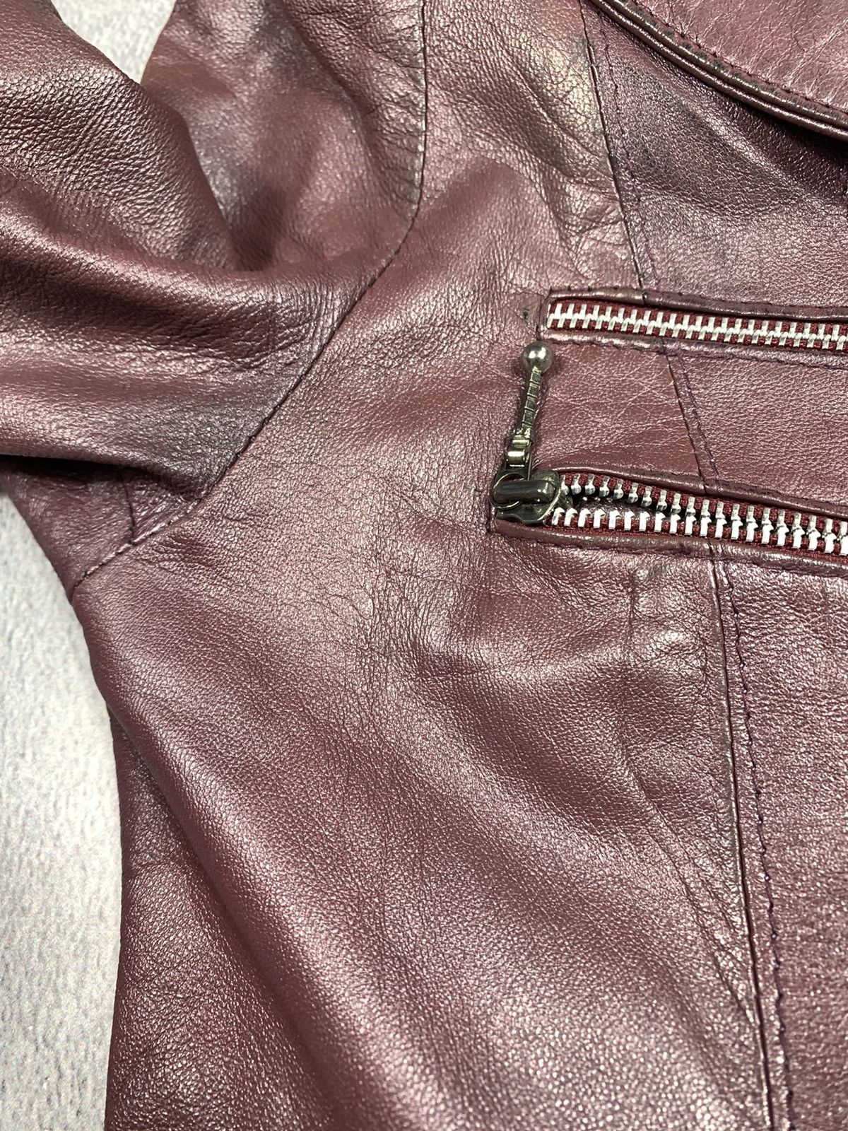 Genuine Leather × Vintage Vintage Y2K Leather cropped jacket opium AvantGarde style Size M / US 6-8 / IT 42-44 - 12 Thumbnail