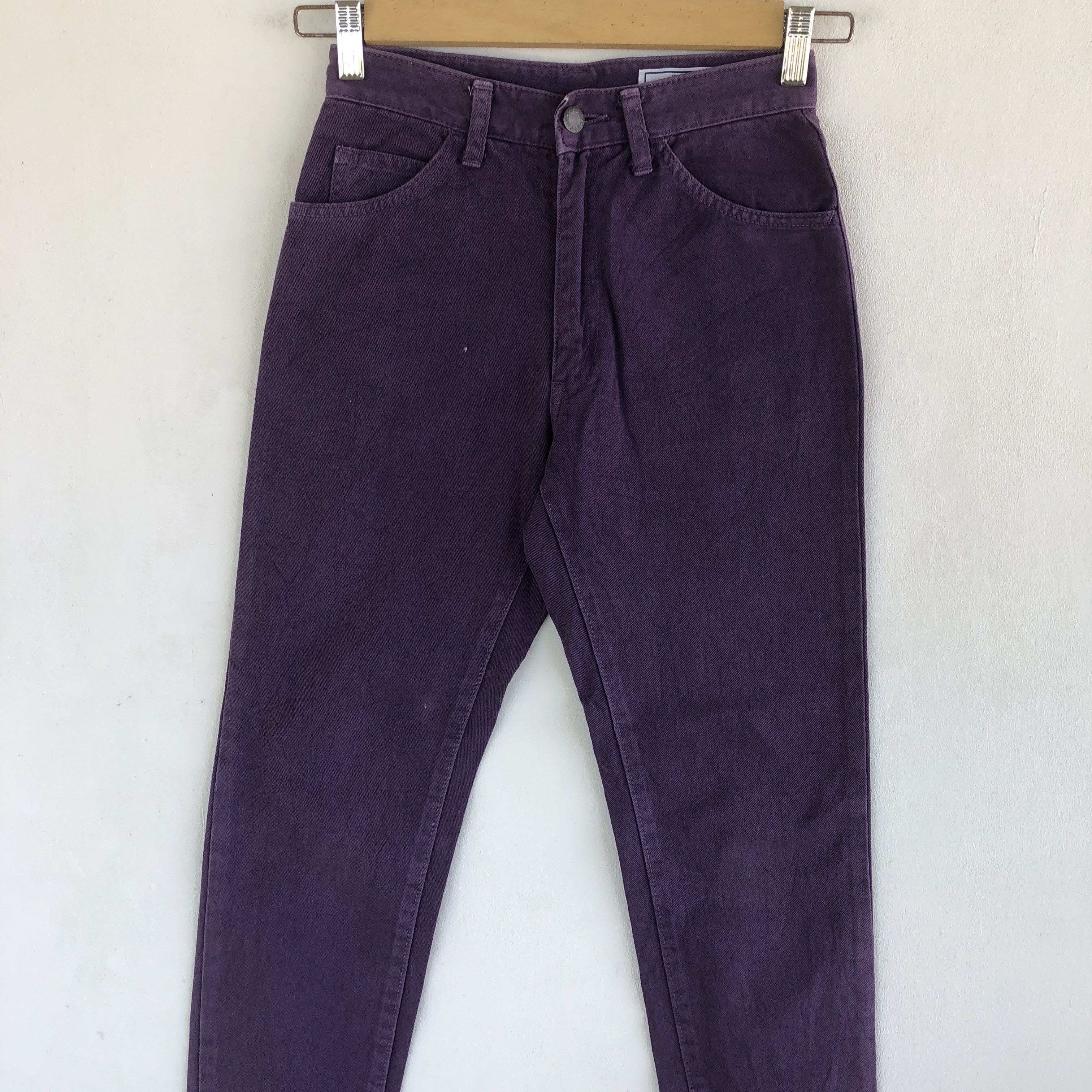 Vintage Vintage 70s Bison Jeans Purple Baggy Bison Denim Pants Size 24" / US 00 / IT 34 - 3 Thumbnail
