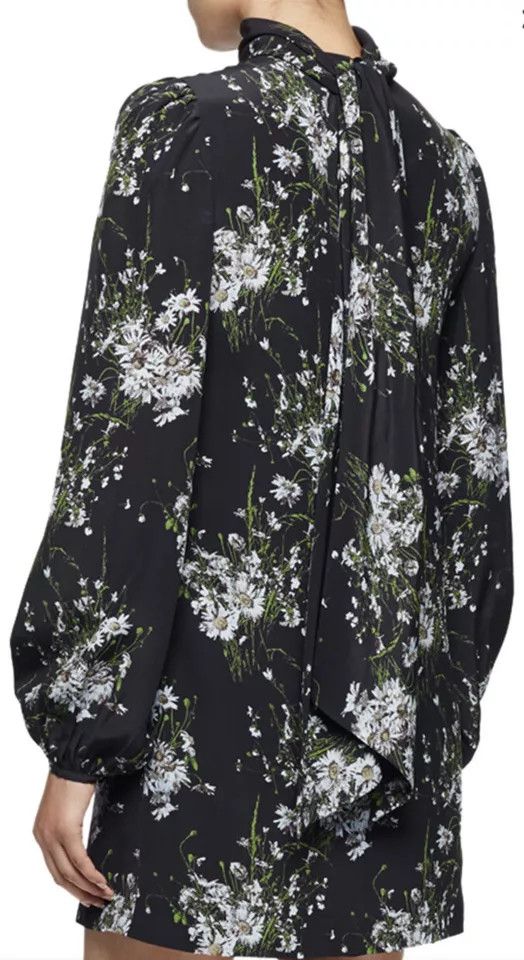 Alexander McQueen o1y0325 Mini Dress in Multicolor Size L / US 10 / IT 46 - 2 Thumbnail