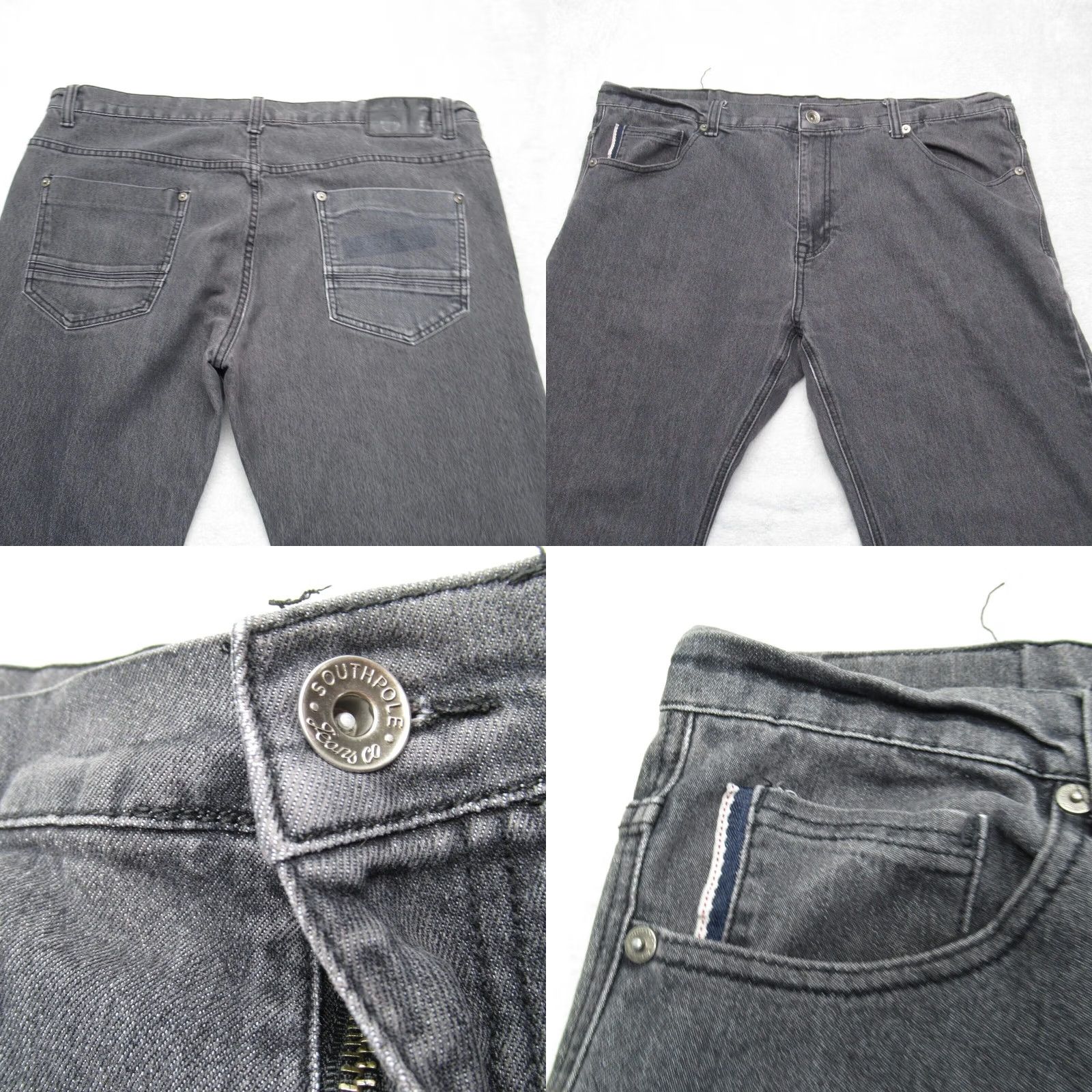 Southpole Southpole Jeans Relaxed Gray Flex Movement Wide Leg 40x30 Mens Size US 40 / EU 56 - 8 Thumbnail
