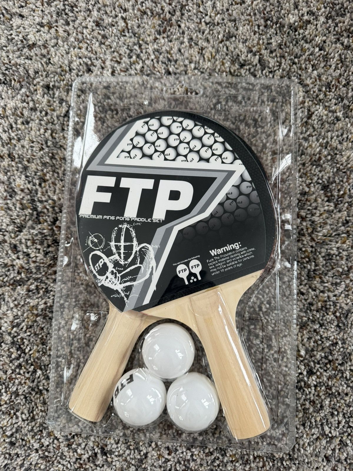 Fuck The Population FTP Ping Pong Set Size ONE SIZE - 1 Thumbnail