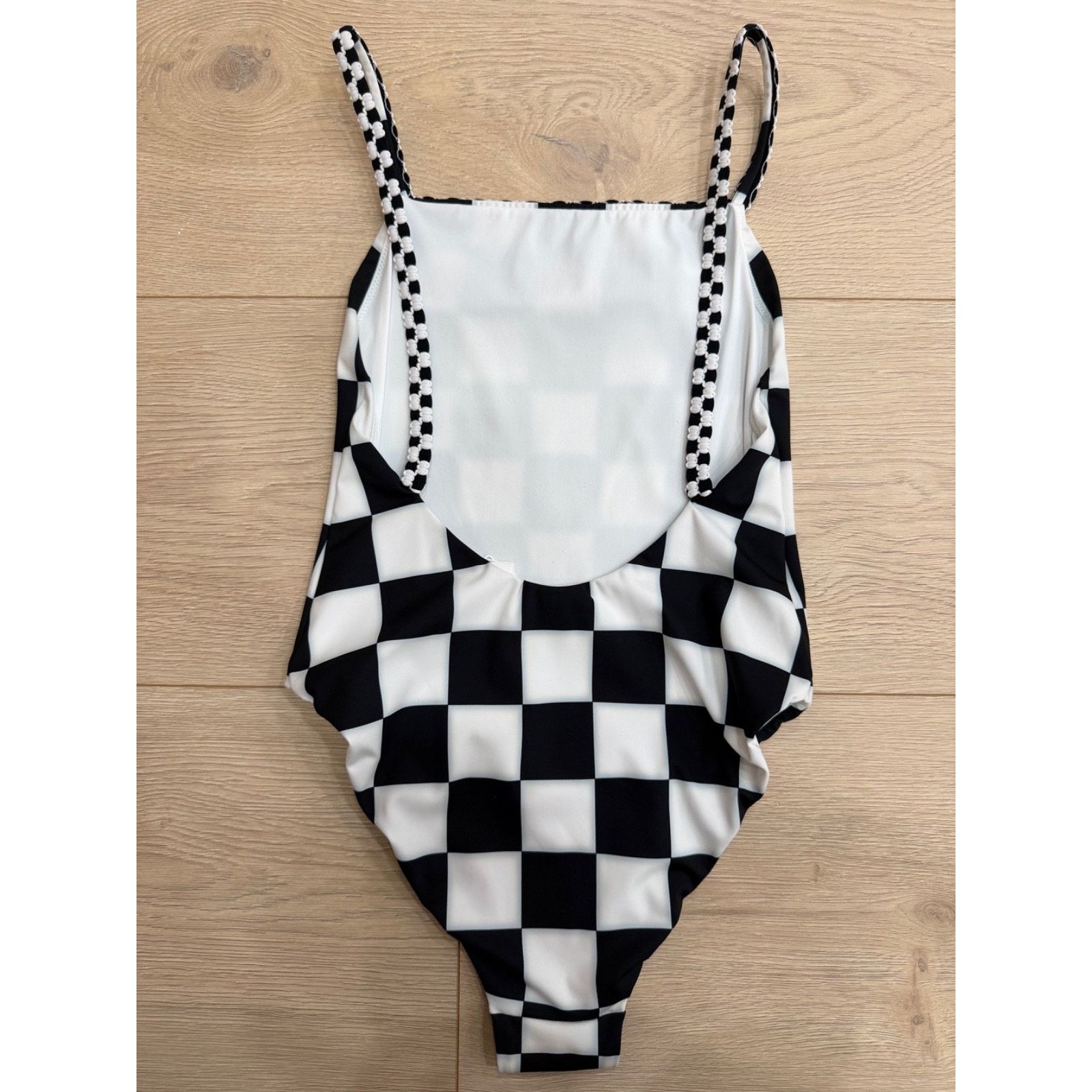 Chanel Chanel 23C Black White Checker Crystal CC Logo One Piece 36 Size XS / US 0-2 / IT 36-38 - 9 Thumbnail