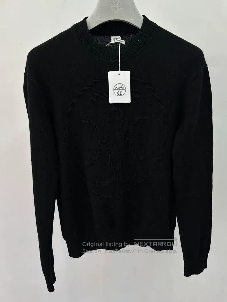Hermes Hermes Wool Ribbed H-Sweater Size S / US 4 / IT 40 - 1 Thumbnail