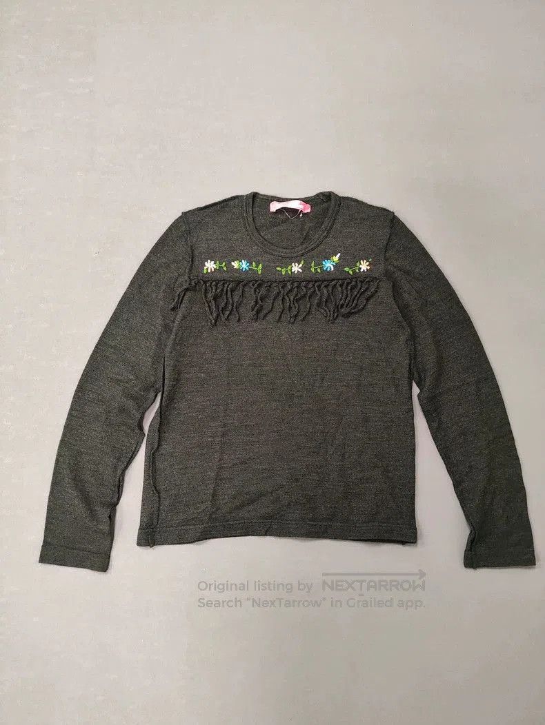 Junya Watanabe Junya Watanabe Wool Fringe Embroidered Knit. Size US S / EU 44-46 / 1 - 1 Thumbnail