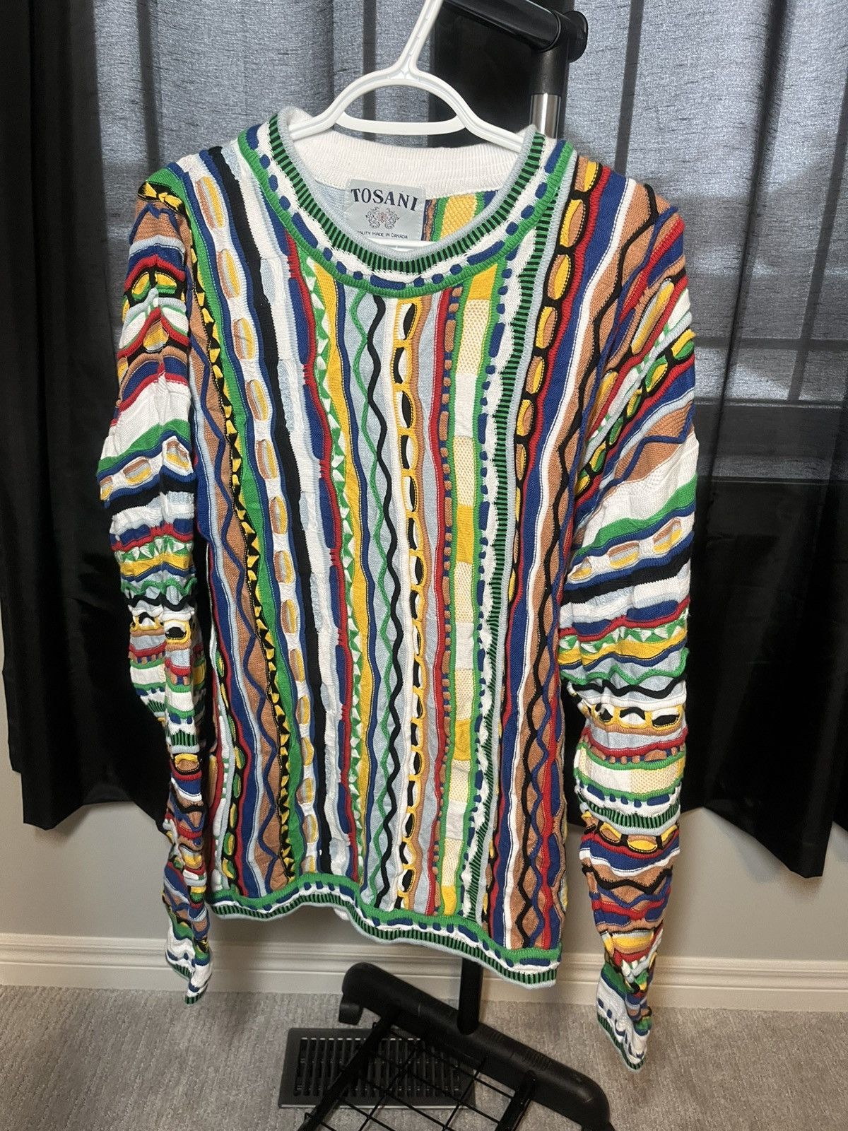 Vintage Vintage 3D knit sweater Size US M / EU 48-50 / 2 - 1 Thumbnail