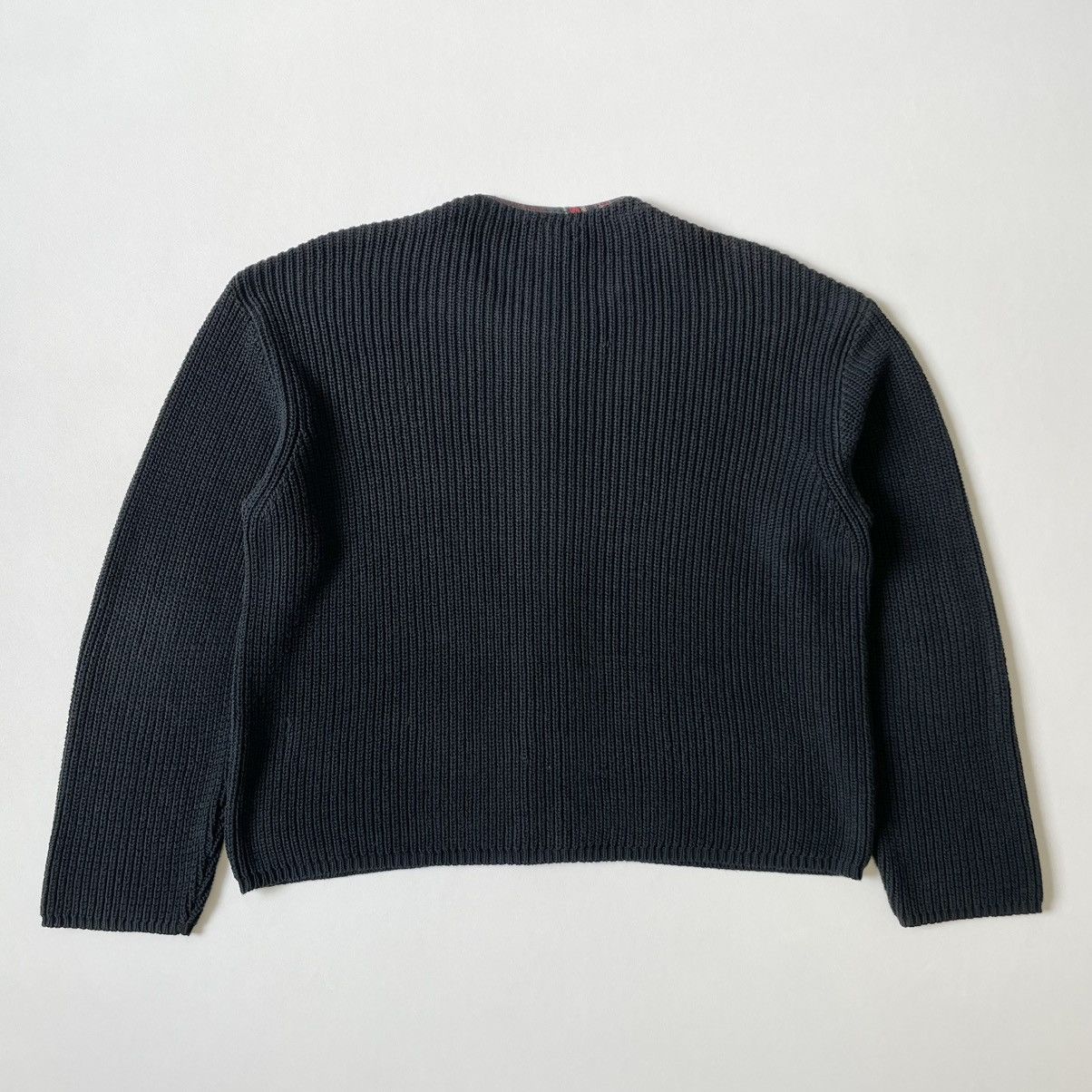 Dries Van Noten 1990s Ribbed Zip Knit Cotton Cardigan Size US L / EU 52-54 / 3 - 12 Thumbnail