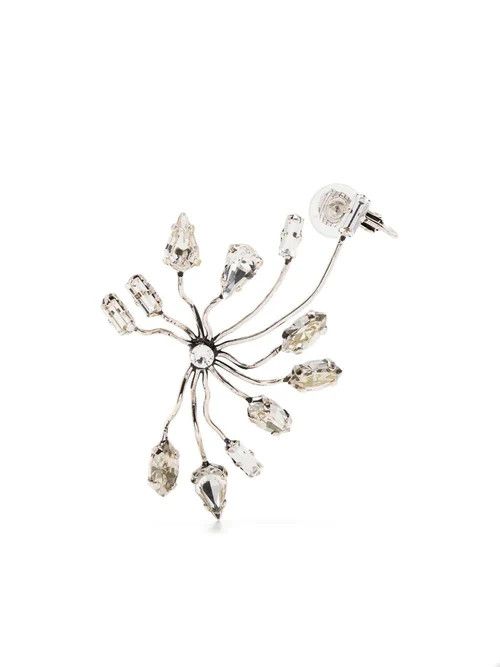 Saint Laurent Paris o1b1hav111124 Size: OS / Rhinestone Blossom Earring Silver Size ONE SIZE - 2 Thumbnail
