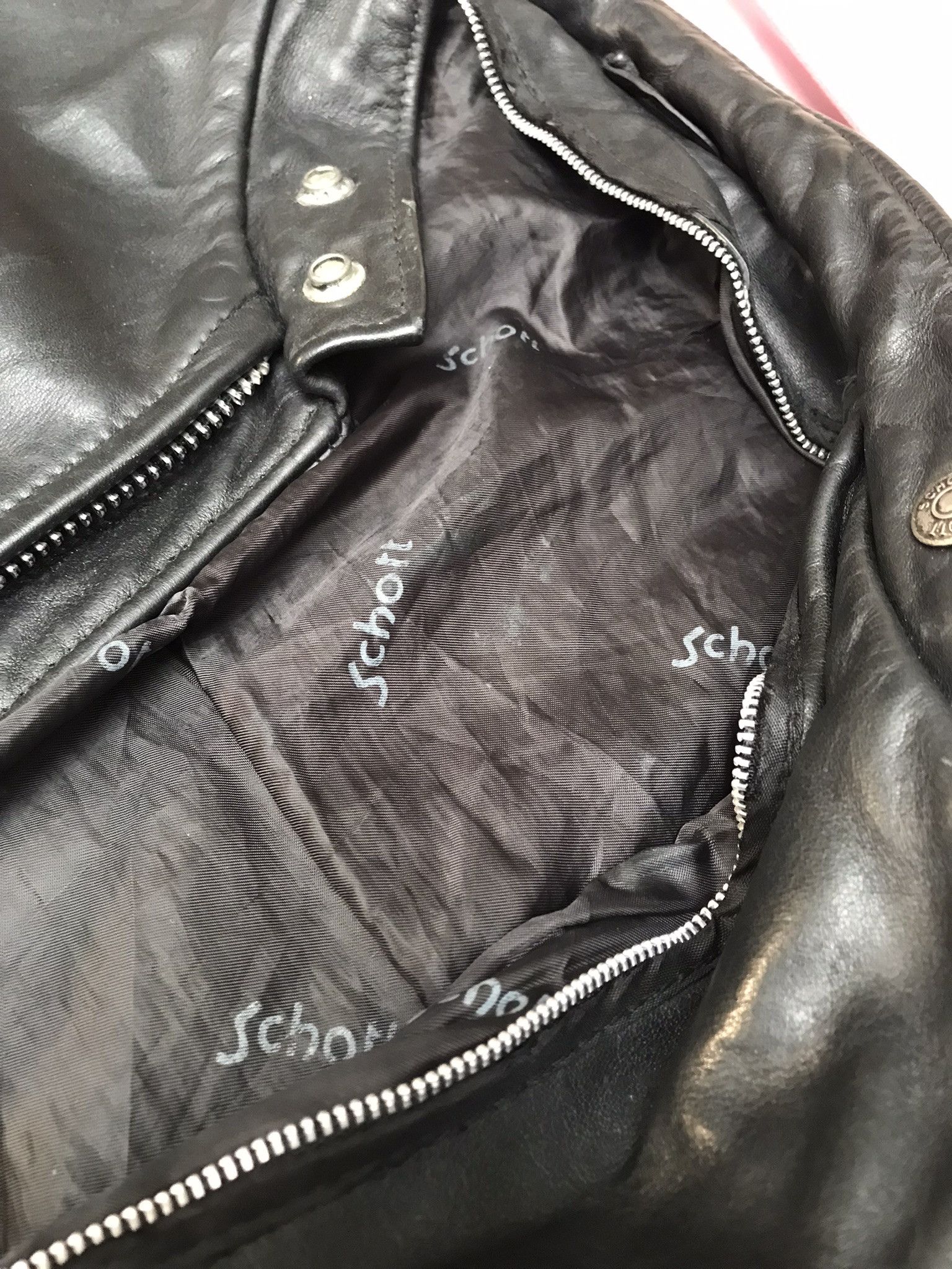 Schott SCHOTT NYC LEATHER CAFE RACER JACKET MADE IN USA Size US XL / EU 56 / 4 - 8 Thumbnail