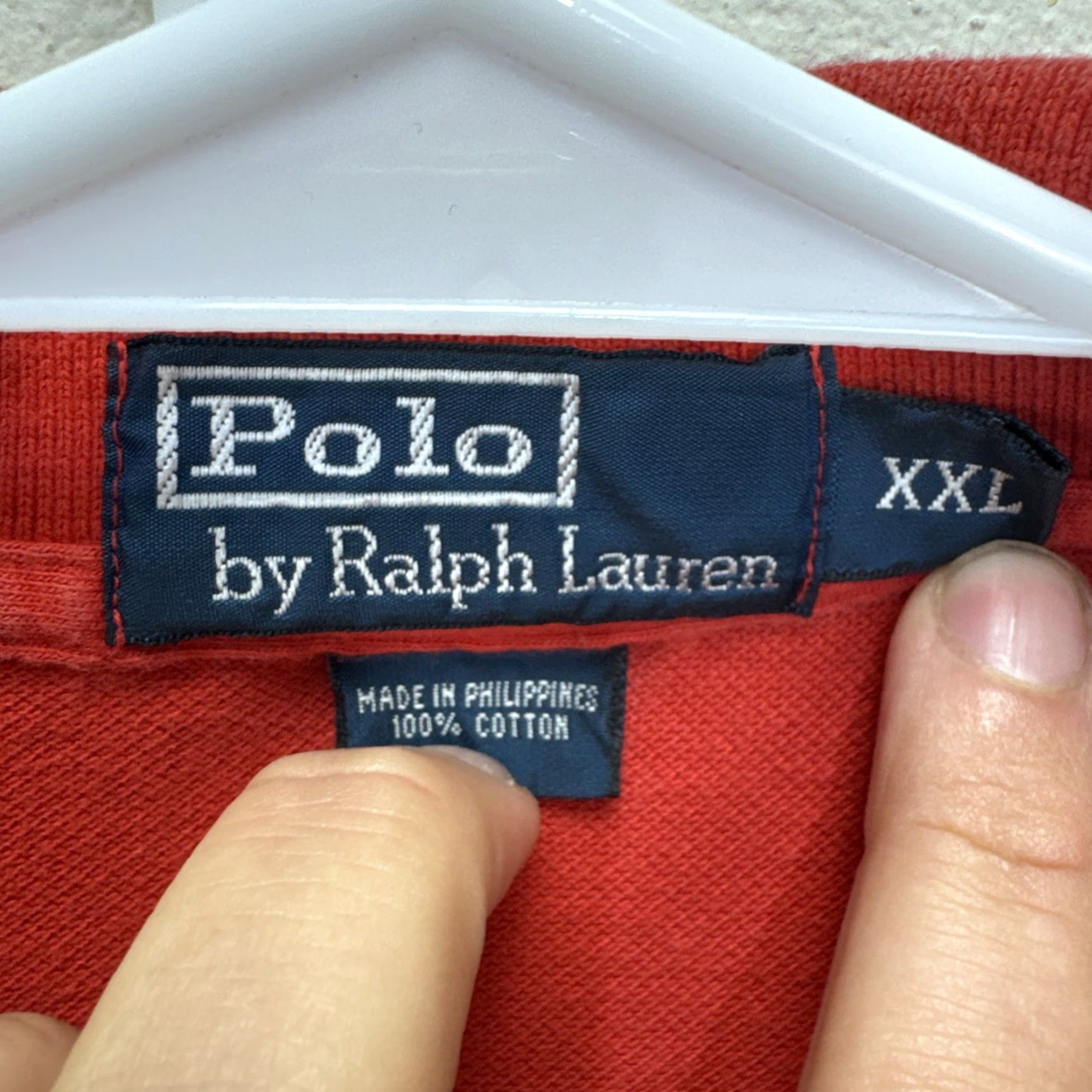 Polo Ralph Lauren Vintage Polo Ralph Lauren Men’s 2XL Polo Shirt Short Sleeve Red Embroidered Logo Classic Preppy All Seasons Size US XXL / EU 58 / 5 - 2 Thumbnail