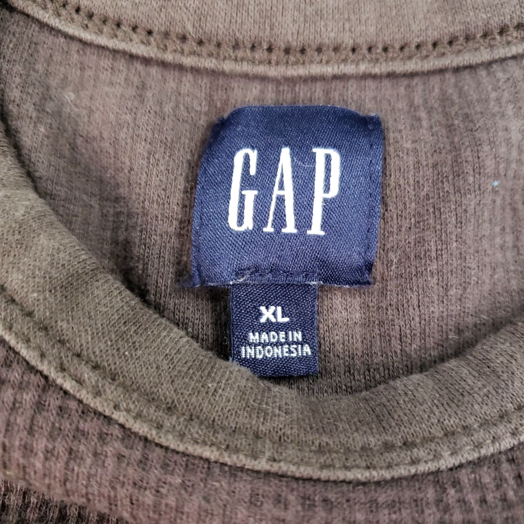 Ralph Lauren VINTAGE Gap Dress Womens XL Brown Crew Neck Long Sleeve Puff Sleeve Knit Stretch Size XL / US 12-14 / IT 48-50 - 6 Thumbnail