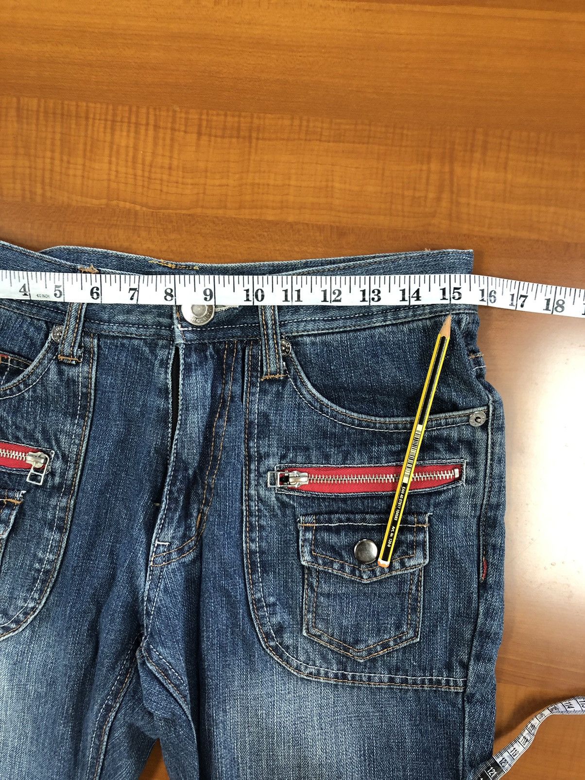 Japanese Brand Menz-Styles Streetwear Flare Jeans Size US 30 / EU 46 - 19 Thumbnail