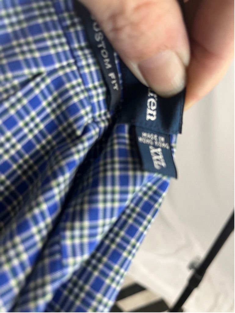 Ralph Lauren Ralph Lauren Blue Green Plaid XXL Short Sleeve Shirt Size US XXL / EU 58 / 5 - 4 Thumbnail