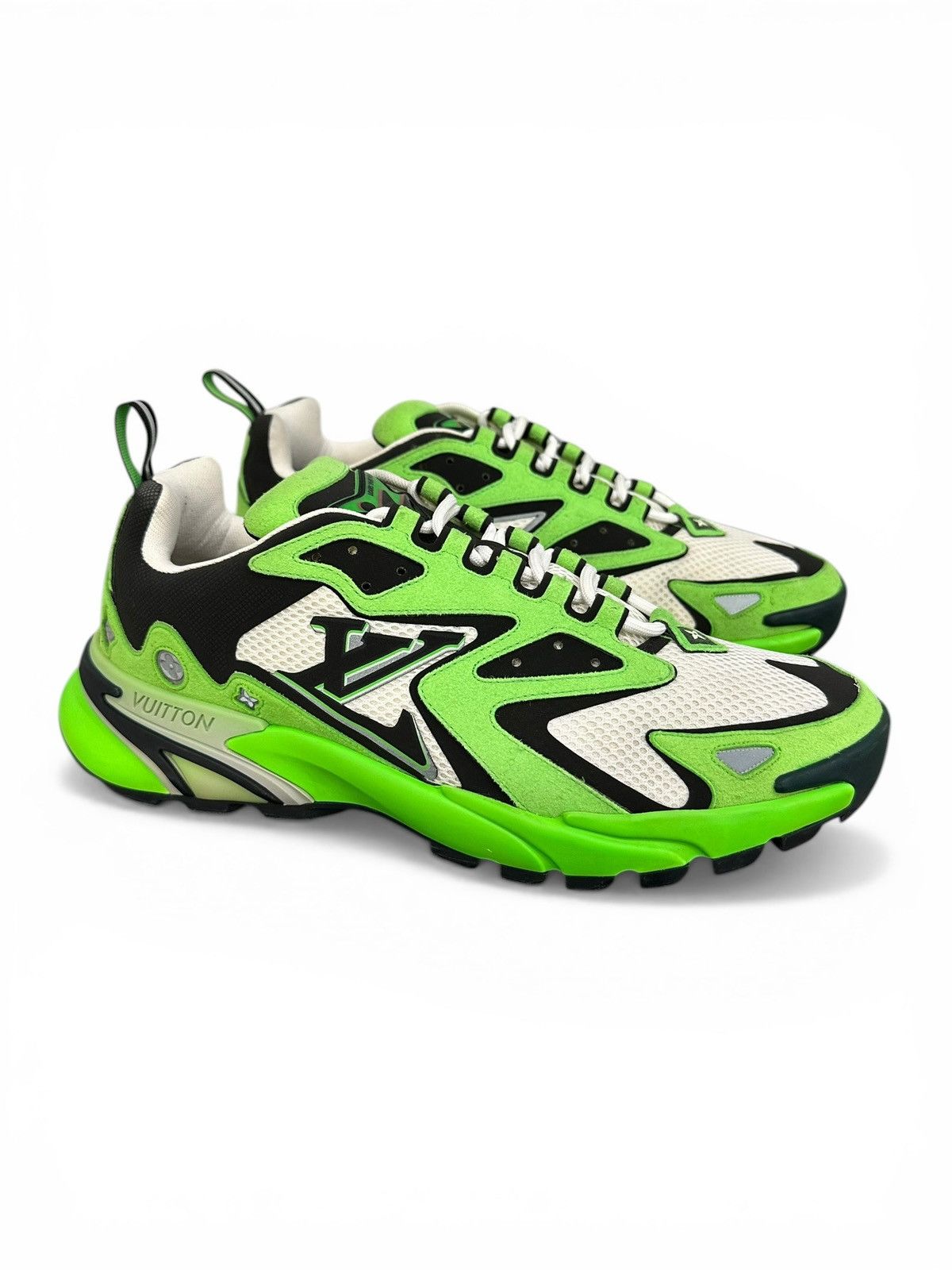 Louis Vuitton LV Runner Tatic White & Green Sneakers Size 8LV (9.5US) Size US 9.5 / EU 42-43 - 1 Thumbnail