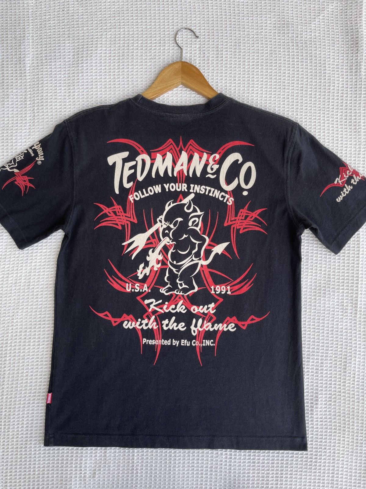 Tedman Rare🔥Vintage TEDMAN Ted Company Devils Equipment T-Shirt Size US M / EU 48-50 / 2 - 3 Thumbnail